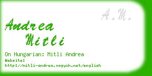 andrea mitli business card